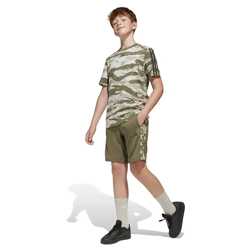 Шорты спортивные камуфляжные Seasonal Essentials Adidas, зеленый