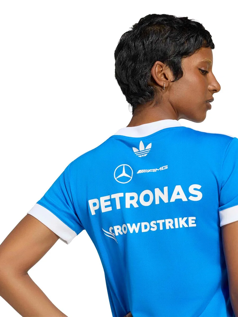 Спортивная футболка ADIDAS PERFORMANCE Performance Shirt 'Mercedes-AMG Petronas Formula 1 Team' небесно-голубого цвета — фото 2