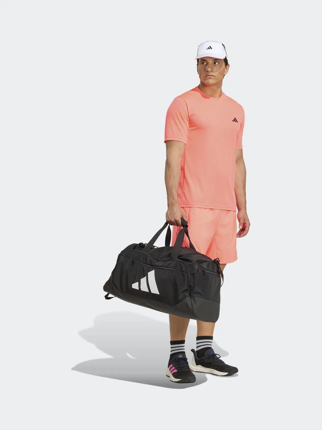 Футболка тренировочная Workout Essentials Base adidas, светло-оранжевый — фото 4