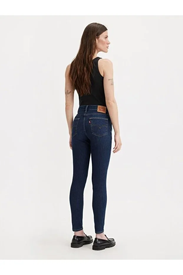 Женские джинсы скинни с высокой талией Levi'S, Med Indigo - Worn In — фото 3