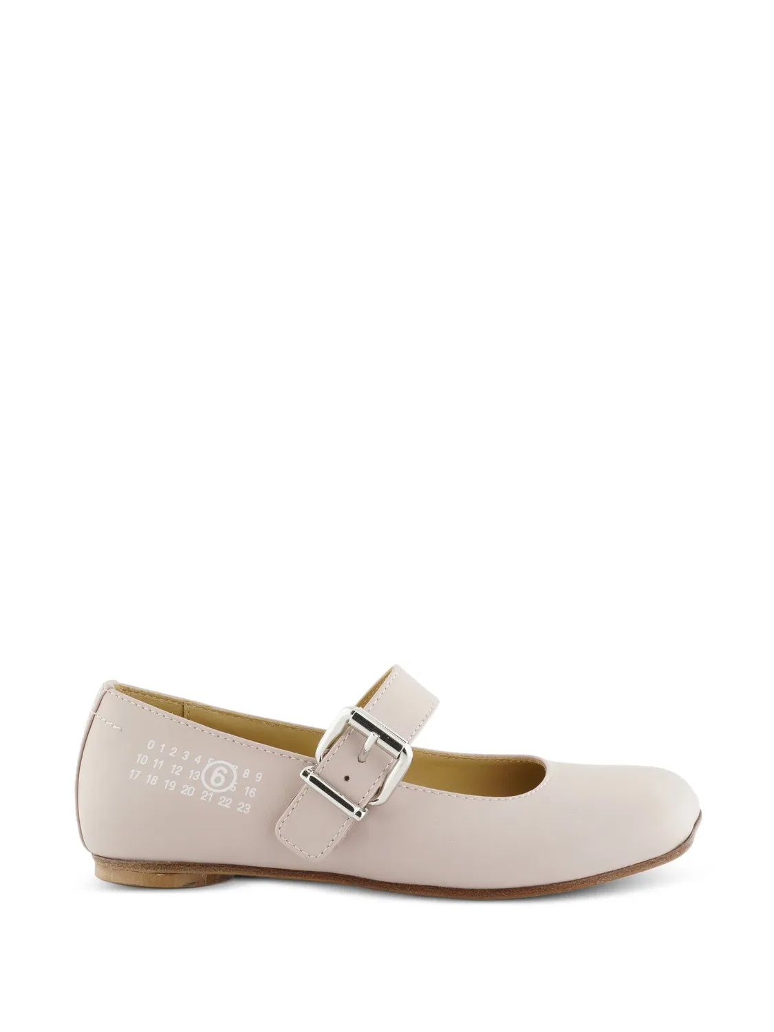 Балетки с пряжкой розовые MM6 Maison Margiela, розовый