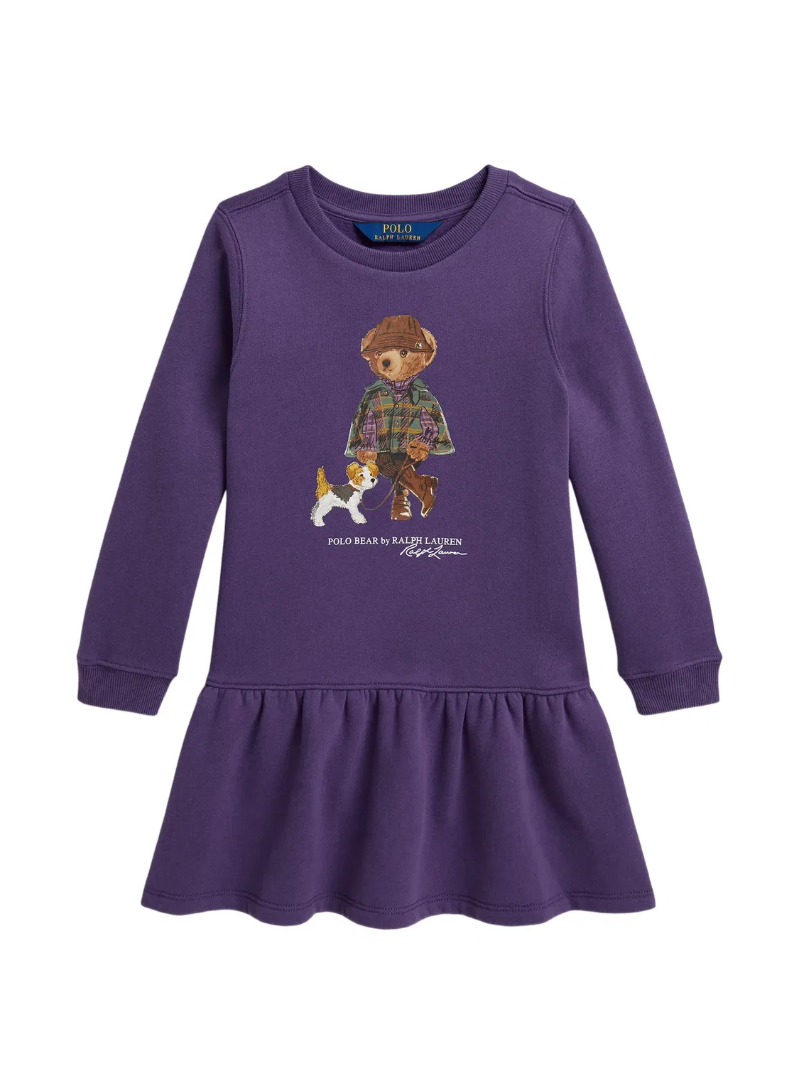 Платье Polo Bear фиолетовое Polo Ralph Lauren, фиолетовый