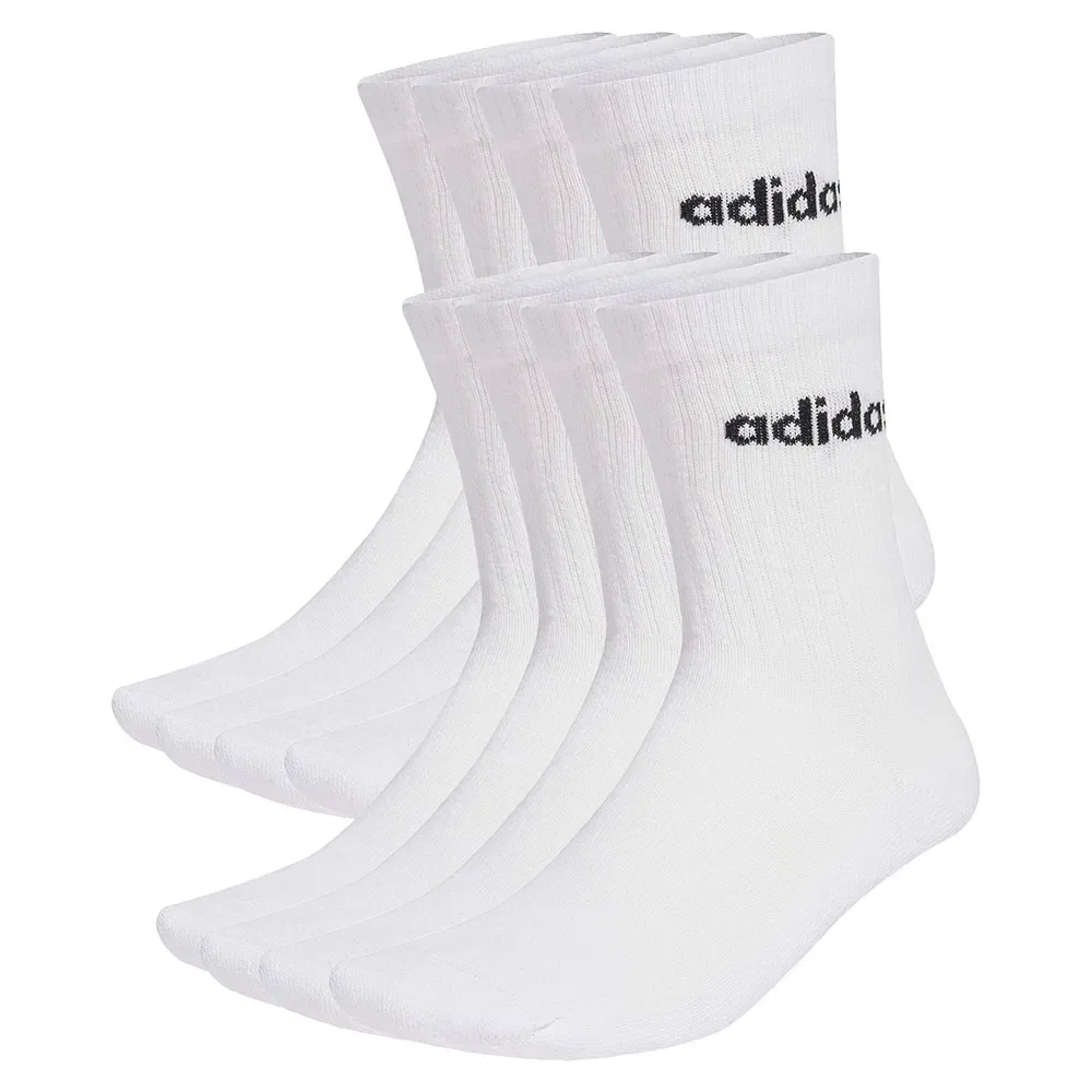 Носки с амортизацией Adidas Linear Cushioned crew, 10 пар, белый