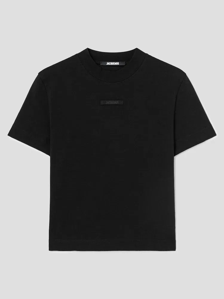Футболка с коротким рукавом, с логотипом JACQUEMUS, Black