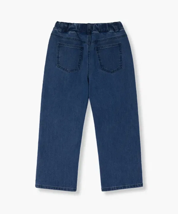 Джинсы свободные на широком поясе, Musinsa Standard Kids, Deep Indigo — фото 3