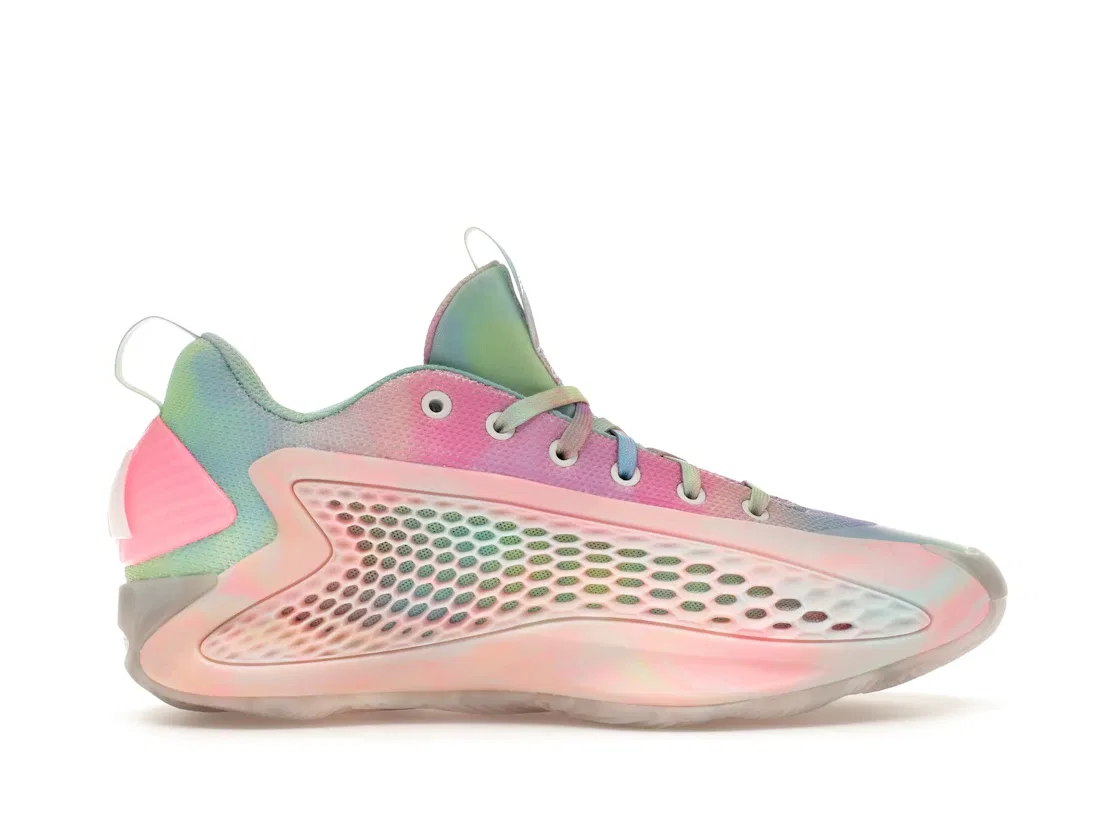 Детские кроссовки для мальчиков с низким верхом Adidas AE 1 Low, Cloud White/Acid Orange/Bliss Pink