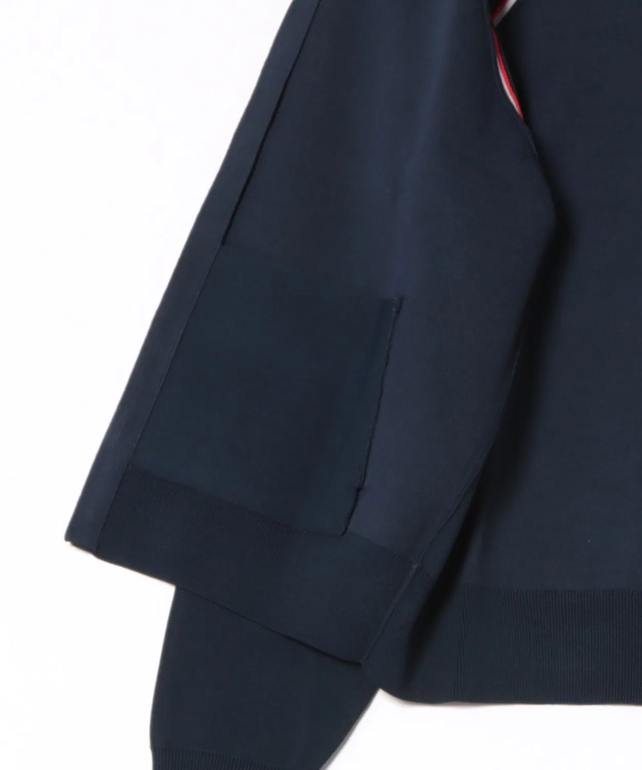 Женский джерси-жакет с контрастной окантовкой LACOSTE, Navy — фото 3