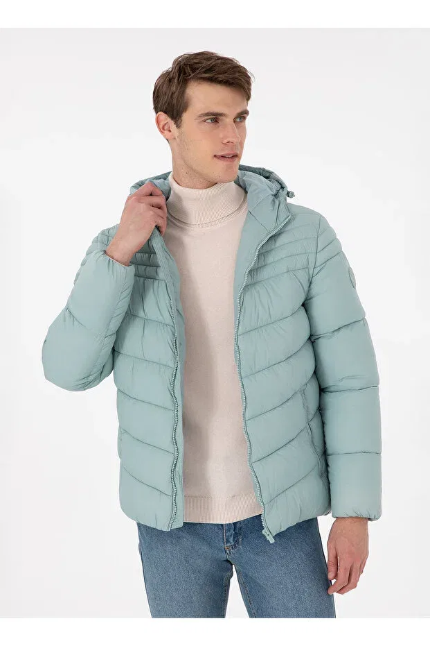 Мужское пальто с капюшоном U.S. Polo Assn., Water Green