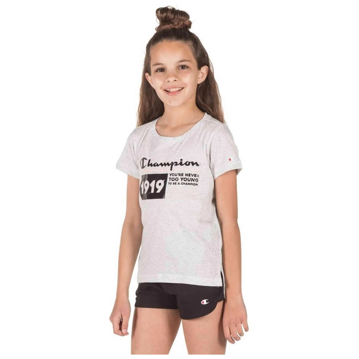 Детская футболка с коротким рукавом Champion 403595-EM020, Grau