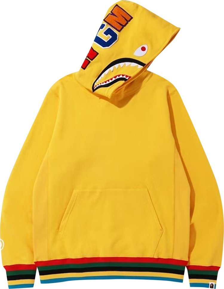 

Худи BAPE Shark Line Rib Pullover Hoodie 'Yellow', желтый
