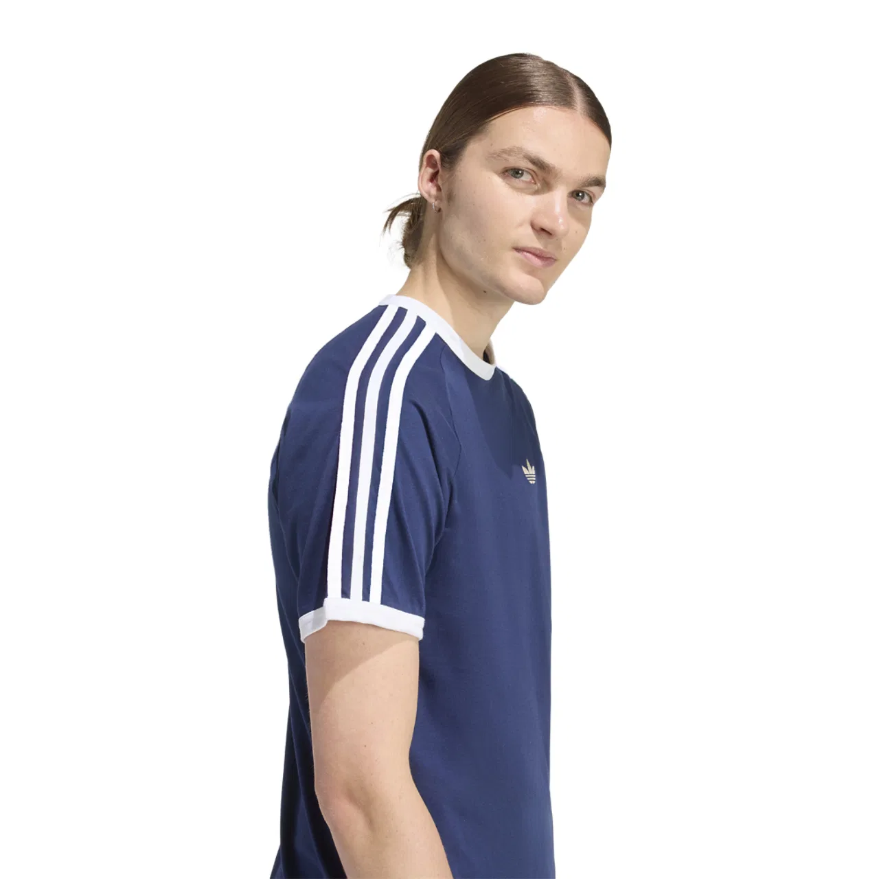 Футболка мужская 3-Stripes Adidas, цвет Night Indigo — фото 4