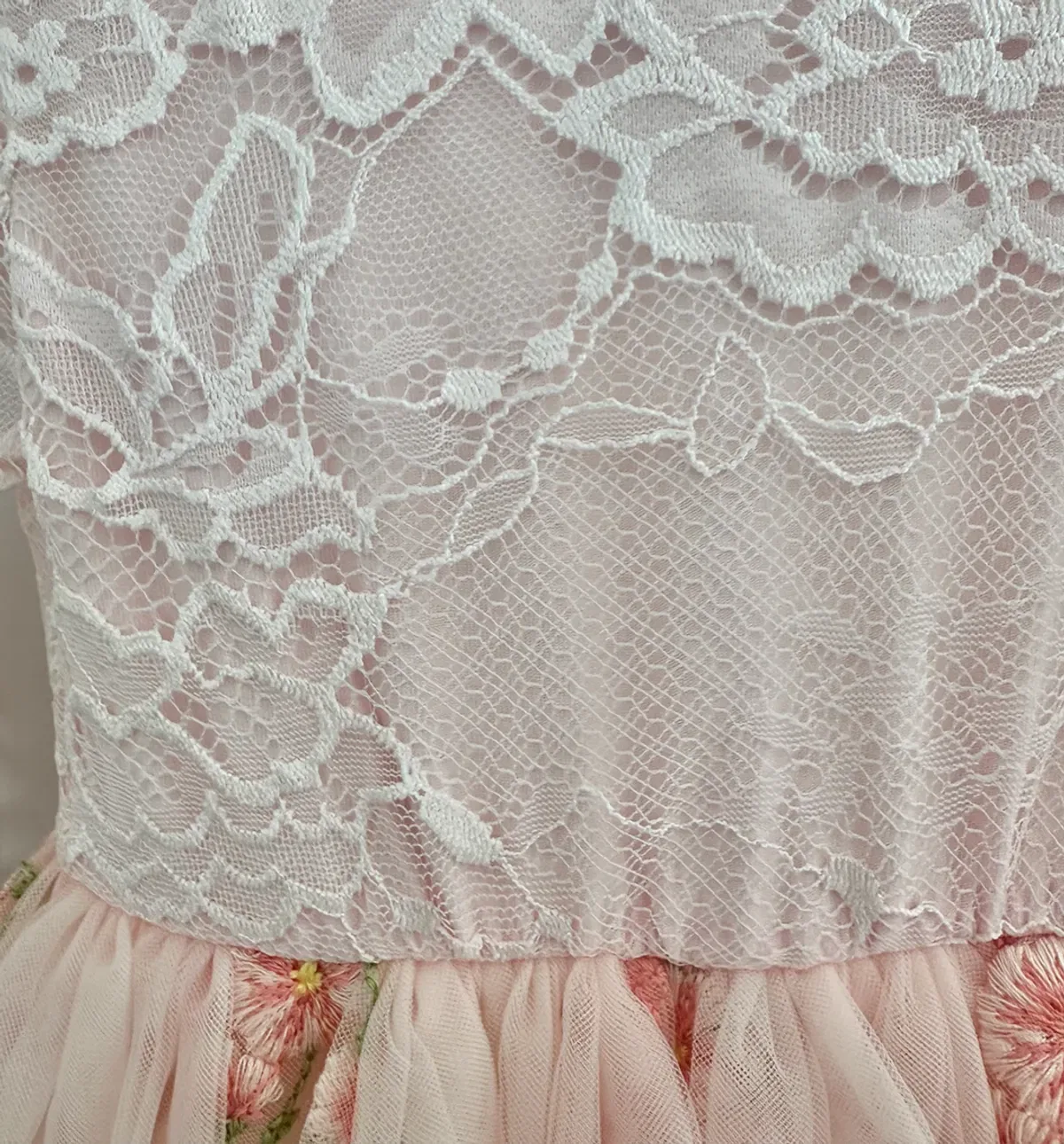 Детское платье для девочек с цветочным принтом Lila party Lilly + Bo, Pink — фото 4