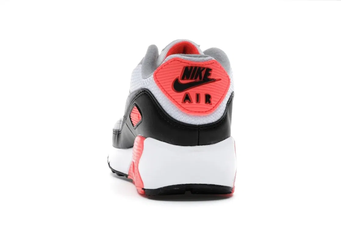 Детские кроссовки Lifestyle с технологией Max Air Nike Air Max 90, White/Black-Cool Grey-Radiant Red — фото 4