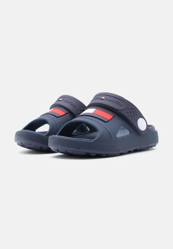 Мюли из синтетики Soleil Tommy Hilfiger, синий — фото 4