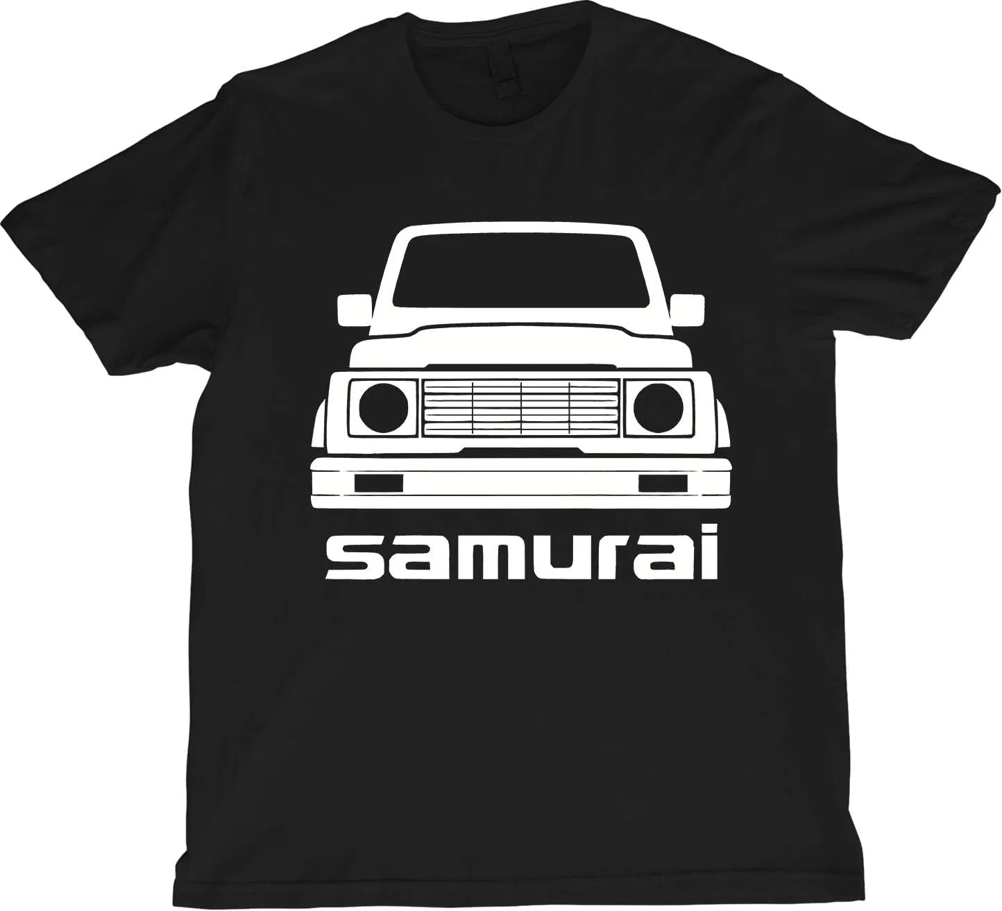Мужская футболка с силуэтом Samurai JX 4x4, Black
