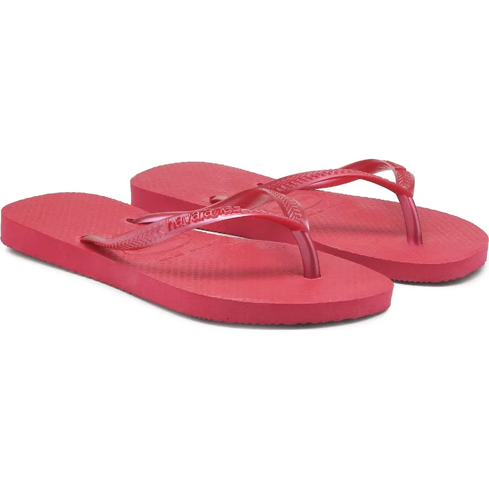 Детские узкие шлепанцы-сандалии для малышей Havaianas, Pink Fever