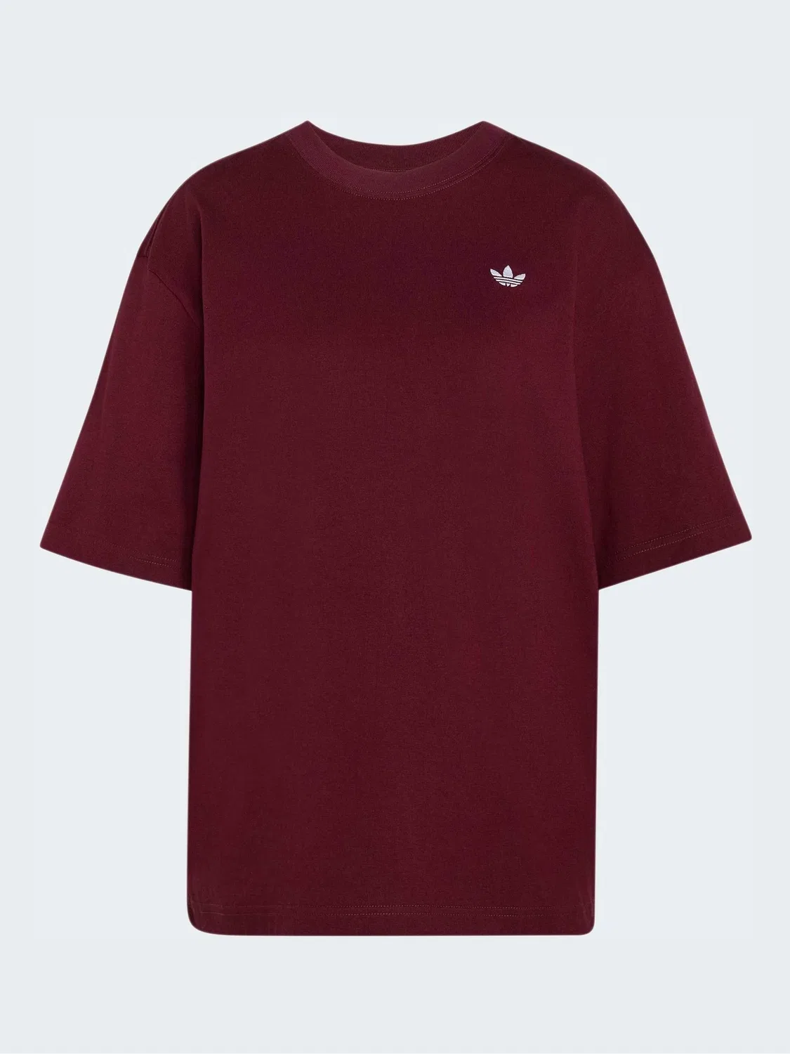 Футболка оверсайз Essentials Boyfriend Tee, adidas Originals, темно-бордовый — фото 3