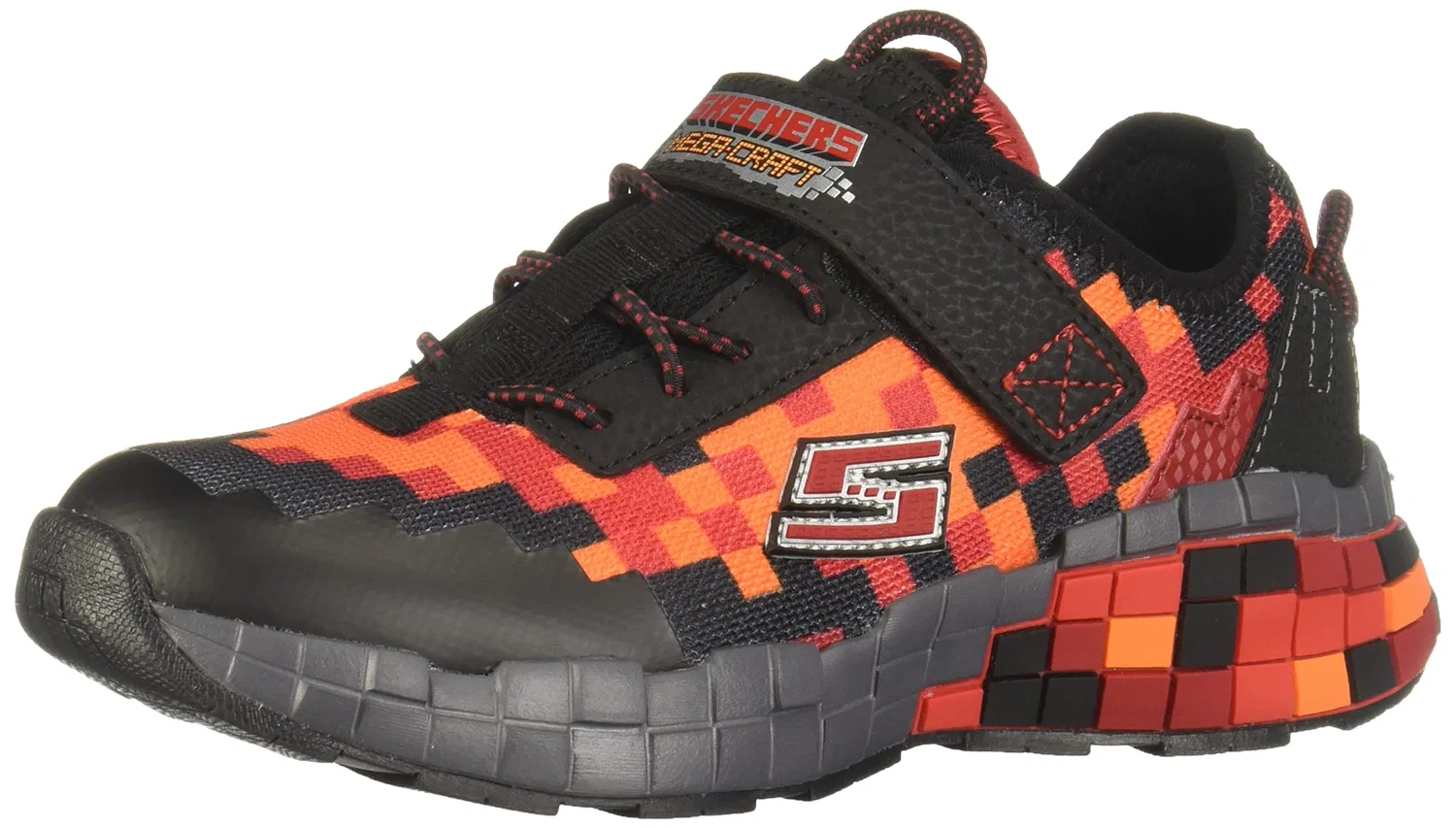 Детские кроссовки для мальчиков с принтом Light Storm 3 Skechers, Black Red
