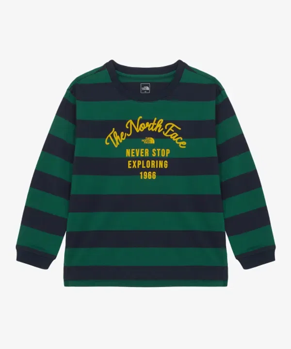 Футболка с длинным рукавом Ellowen, The North Face Kids, желтая