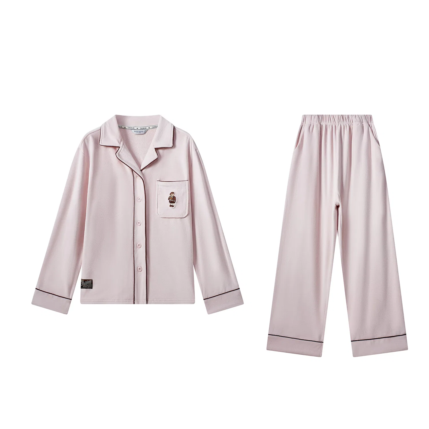 Детский комплект пижам с принтом Teenie Weenie, Mist Pink