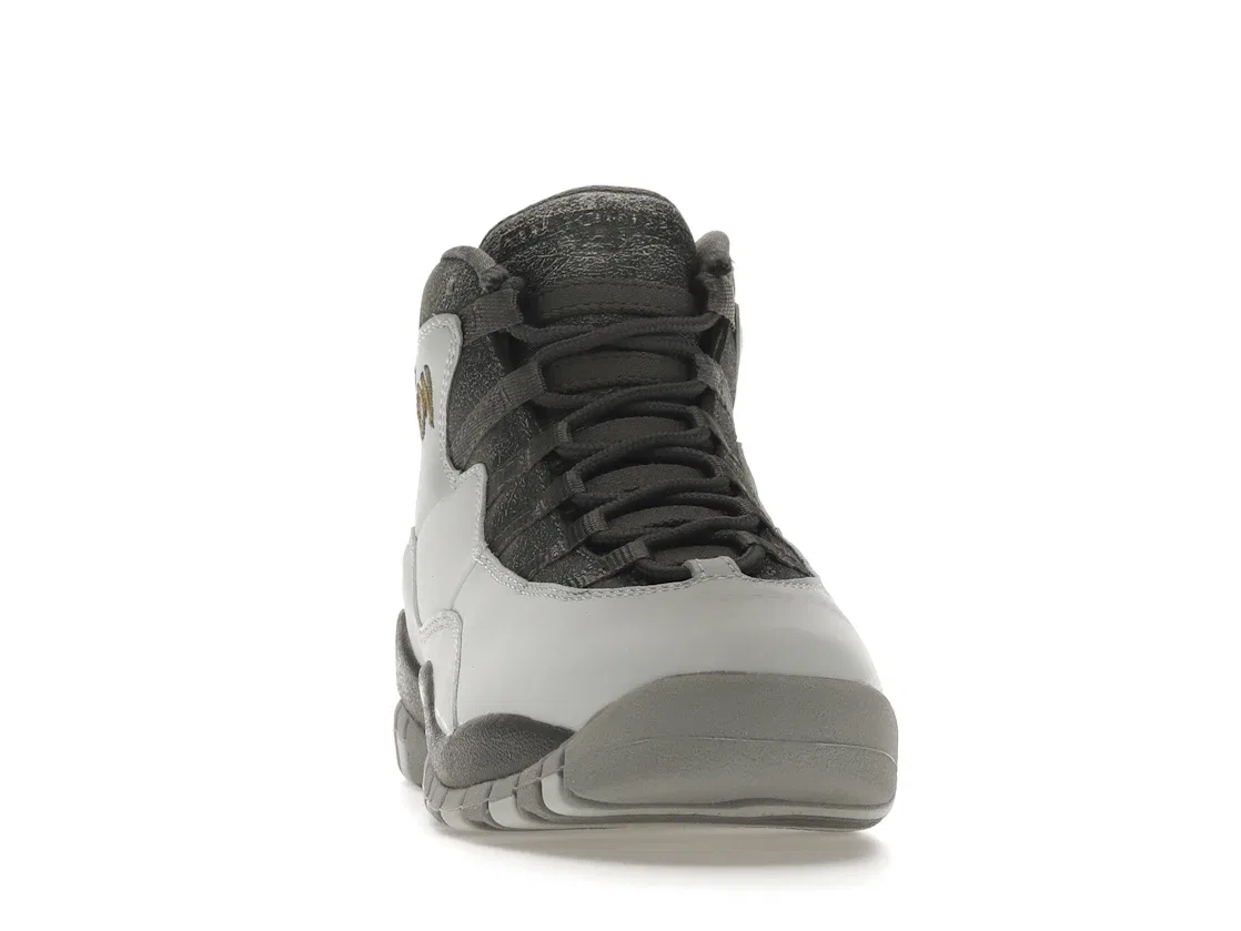 Детские кроссовки Lifestyle Jordan 10 Retro Jordan, Pure Platinum/Dark Grey/Cool Grey/Metallic Gold — фото 2