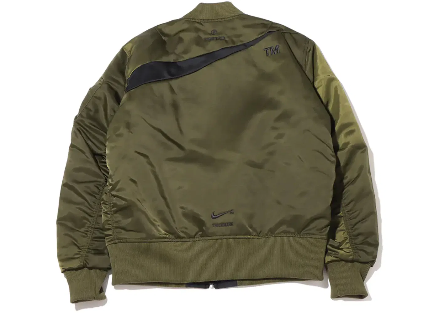 Мужская куртка-бомбер синтетическая двусторонняя Nike Therma-FIT Synthetic Phil Reversible Bomber, Rough Green — фото 2