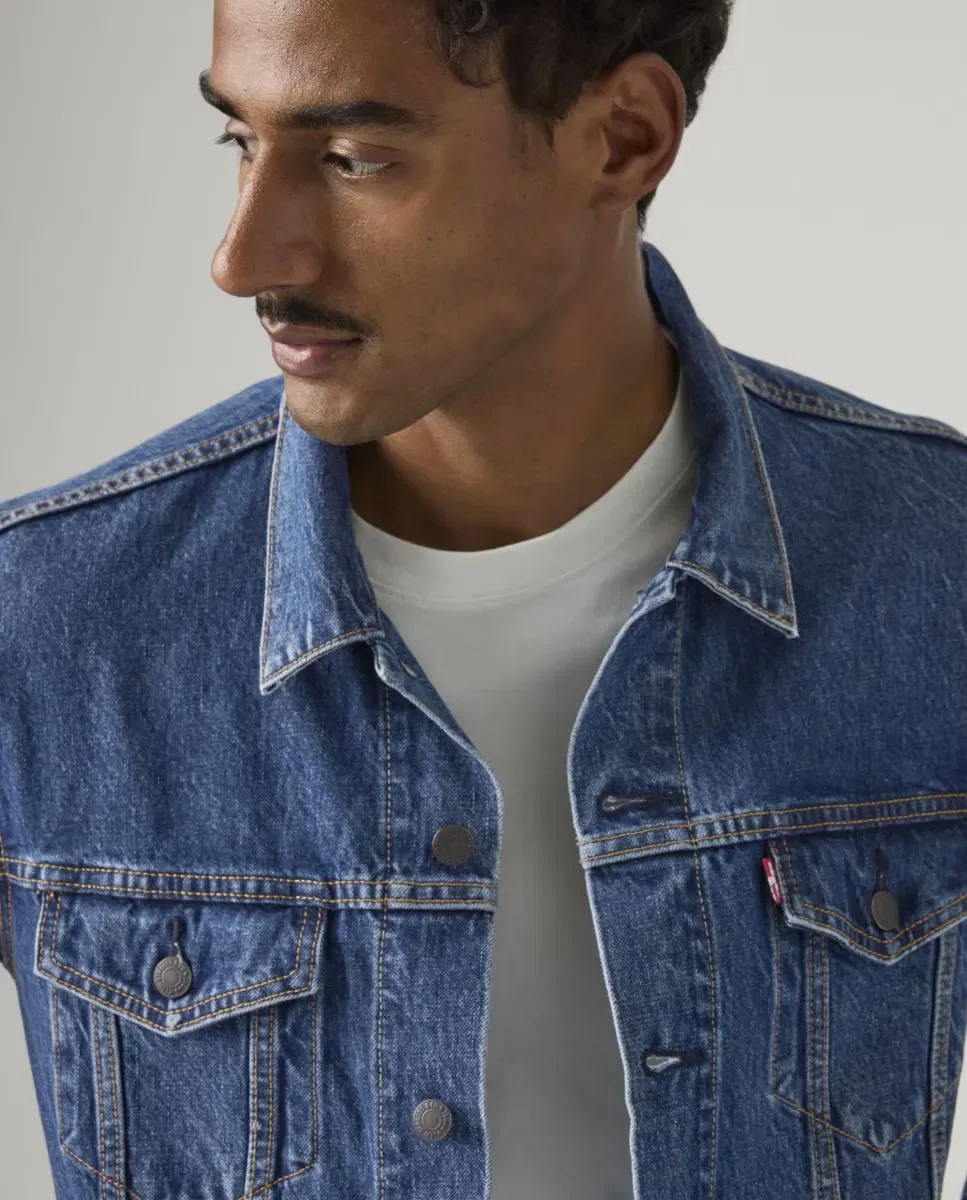 Мужская джинсовая куртка с двумя нагрудными карманами Levi's, Azul — фото 3
