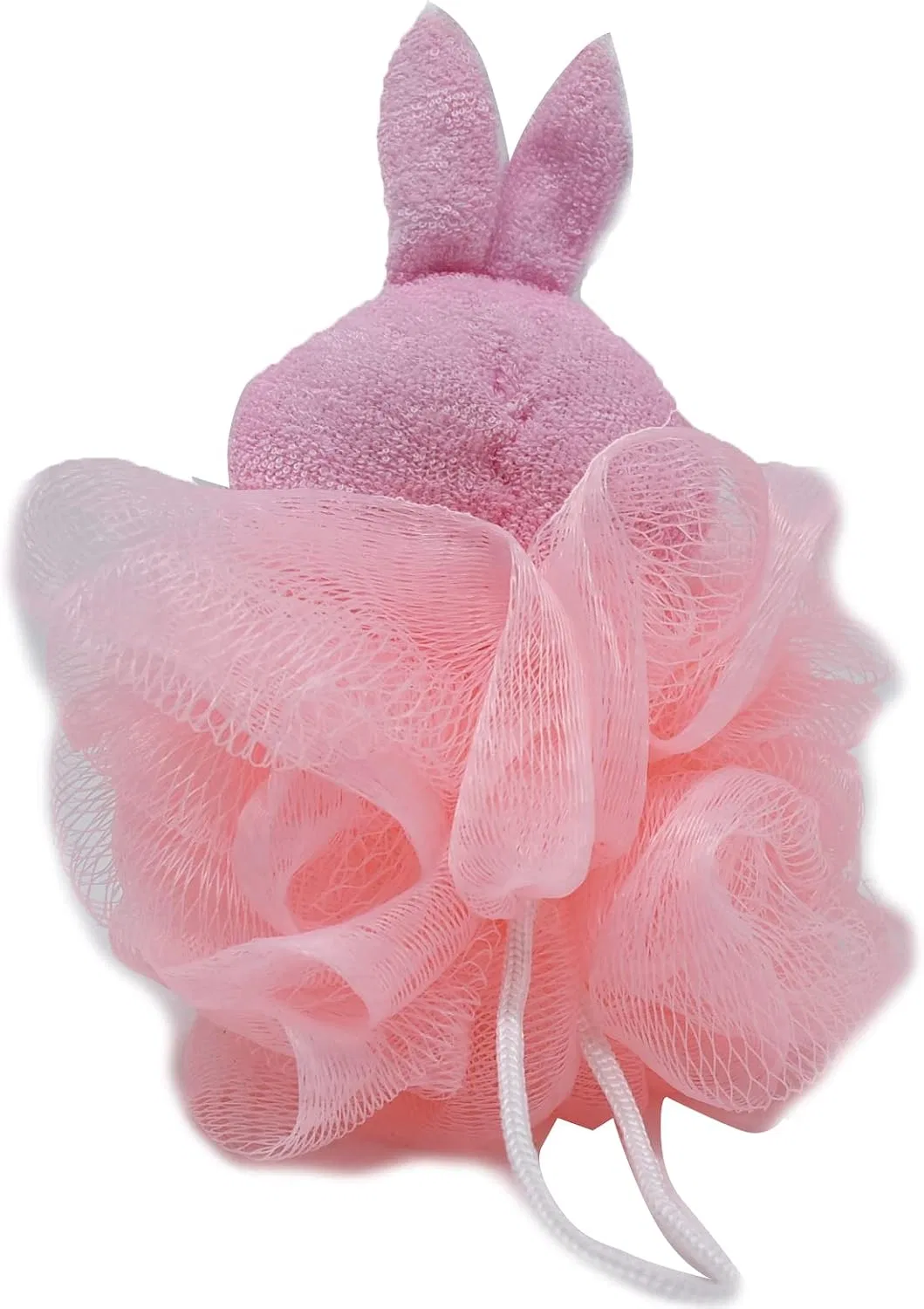 Люфа-мочалка для душа, Ralcosuss, 1 шт, 12.6x9.3x6.4 см, 35 г, Pink — фото 4