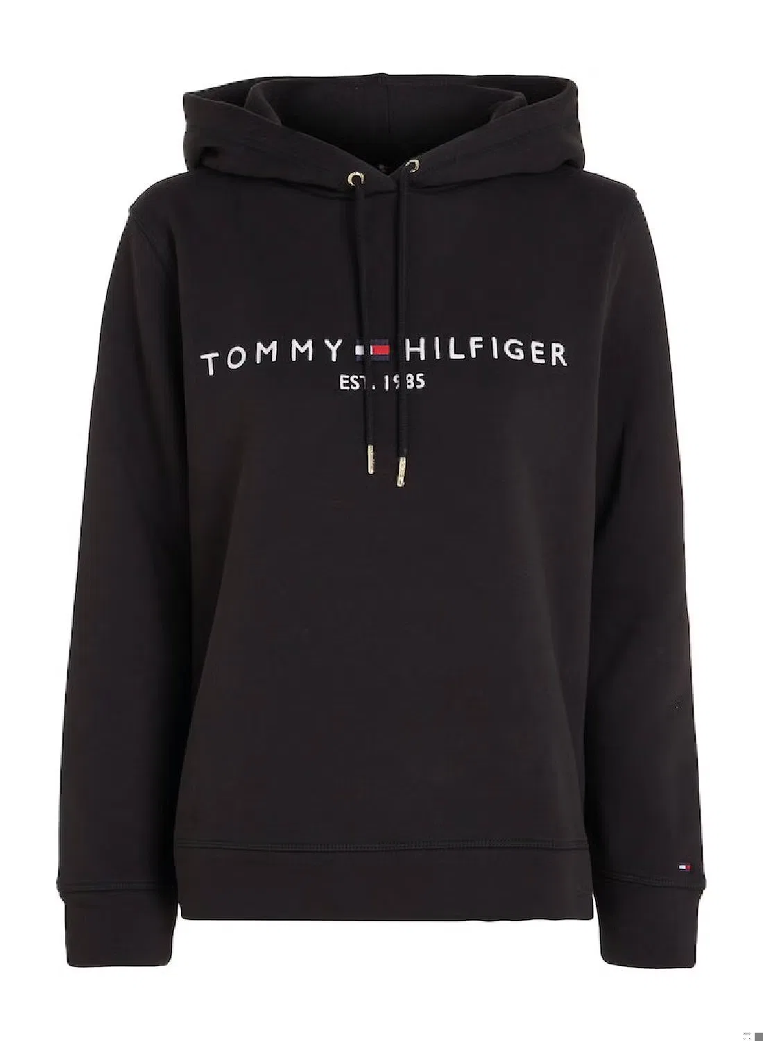Худи с логотипом Essential Logo Tommy Hilfiger, черный — фото 2