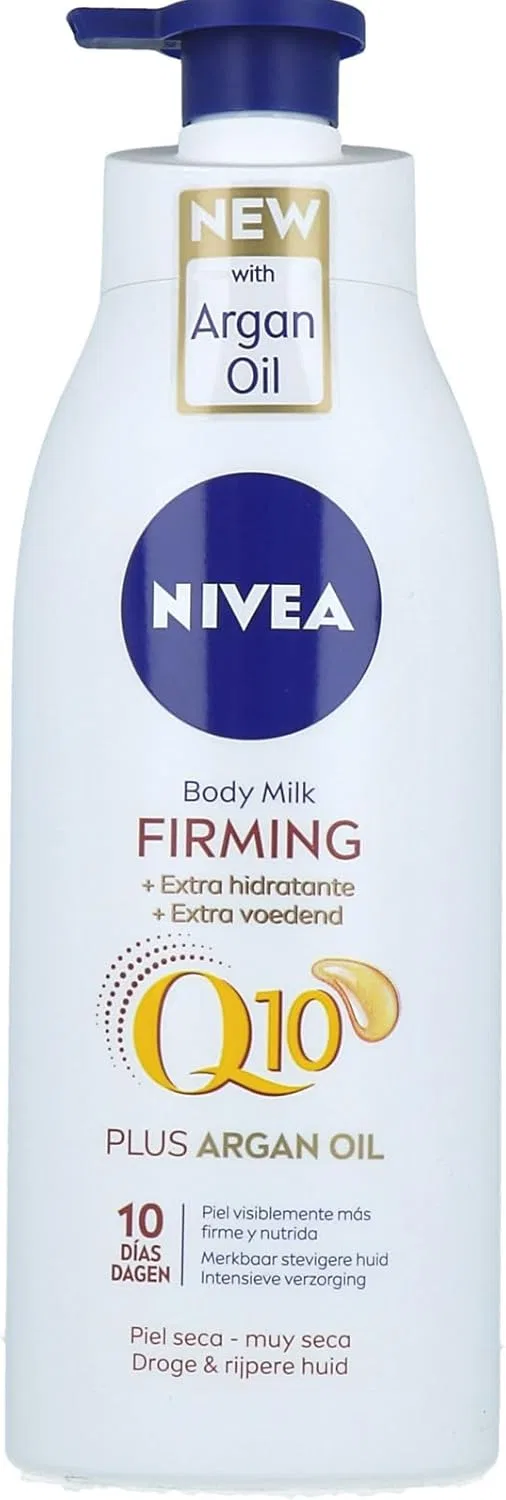 Укрепляющее молочко для тела Nivea Q10+ Argan Oil, 400 мл