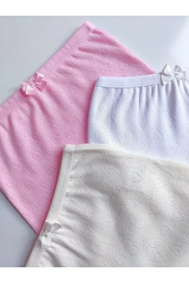 Детские боксеры для девочек хлопковые Çebikids, Pink White Ecru — фото 2