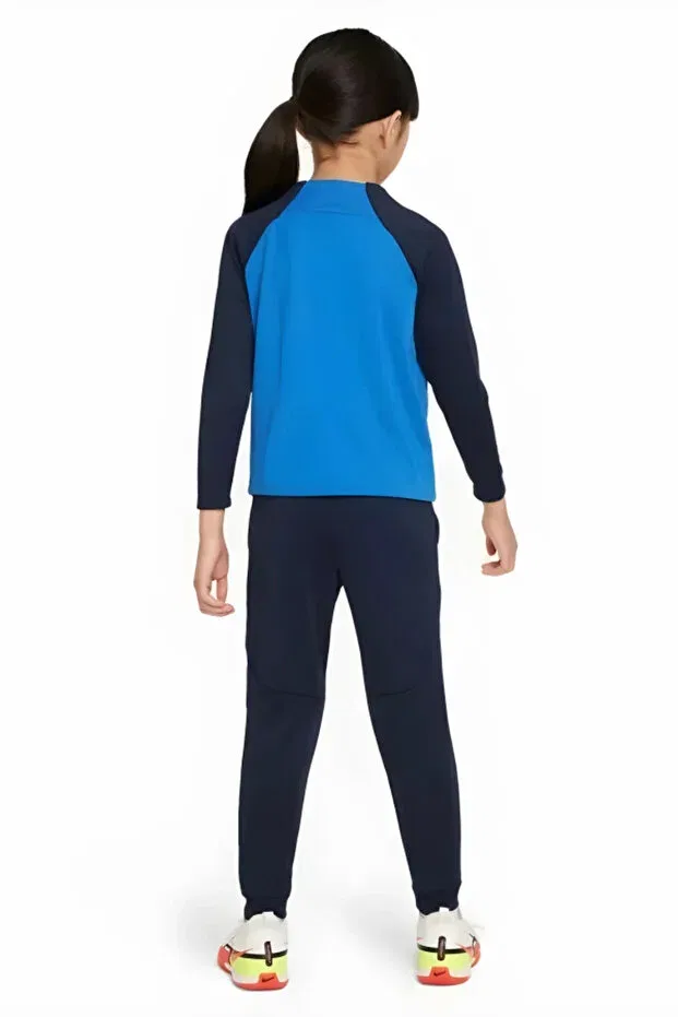 Детский спортивный костюм для девочек с длинным рукавом Nike, Blue - Navy Blue — фото 2