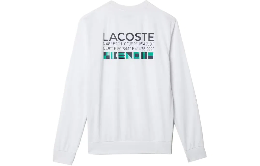 Мужская футболка с круглым вырезом LACOSTE, White — фото 3