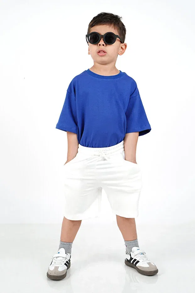Детские шорты для девочек хлопковые Basics C.C.L. Coccolin Kids Baby Clup, White — фото 2