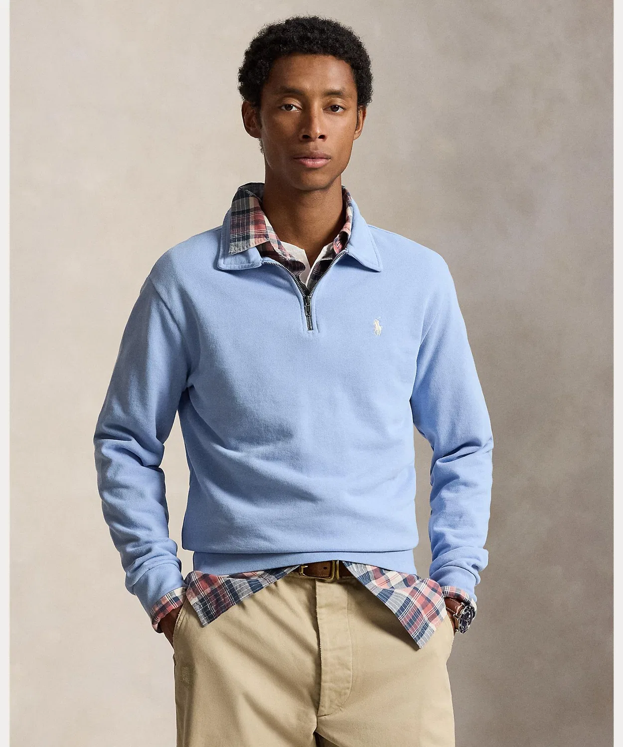 Мужской свитшот с длинным рукавомLoopback Fleece Polo Ralph Lauren, Blue