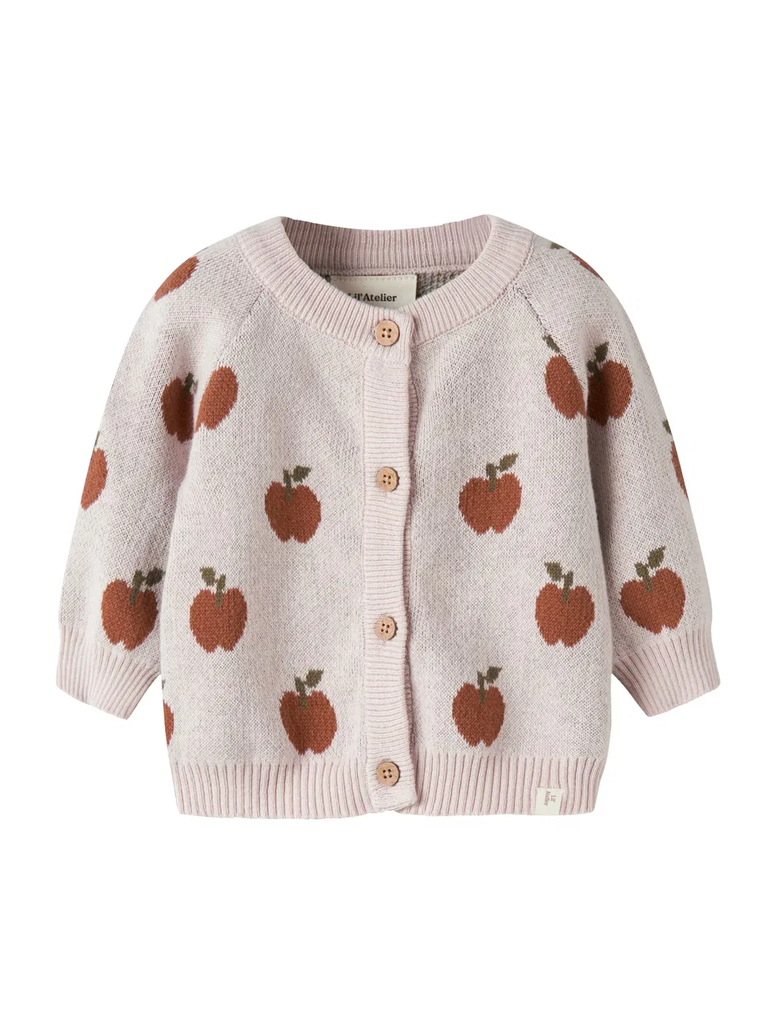 Вязаный кардиган NBFLulio Lil Atelier, пастельный фиолетовый