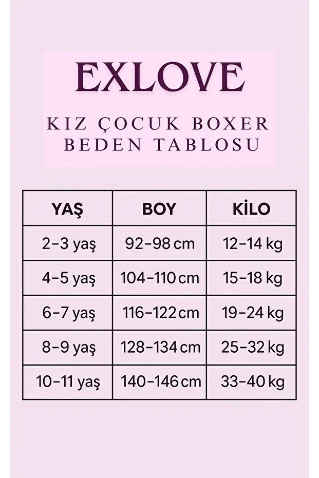 Детский комплект боксеров для девочек хлопковый Exlove, Multicolor — фото 4