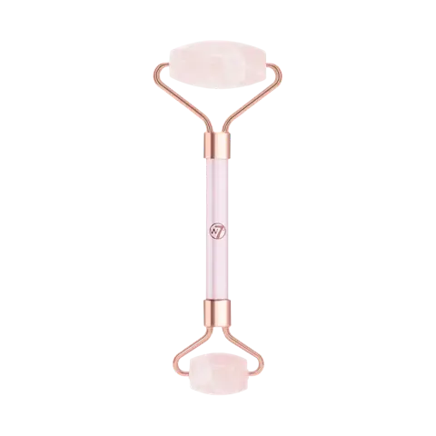

W7 Facial Roller Rose Quartz массажер для лица из розового кварца, 1 шт.