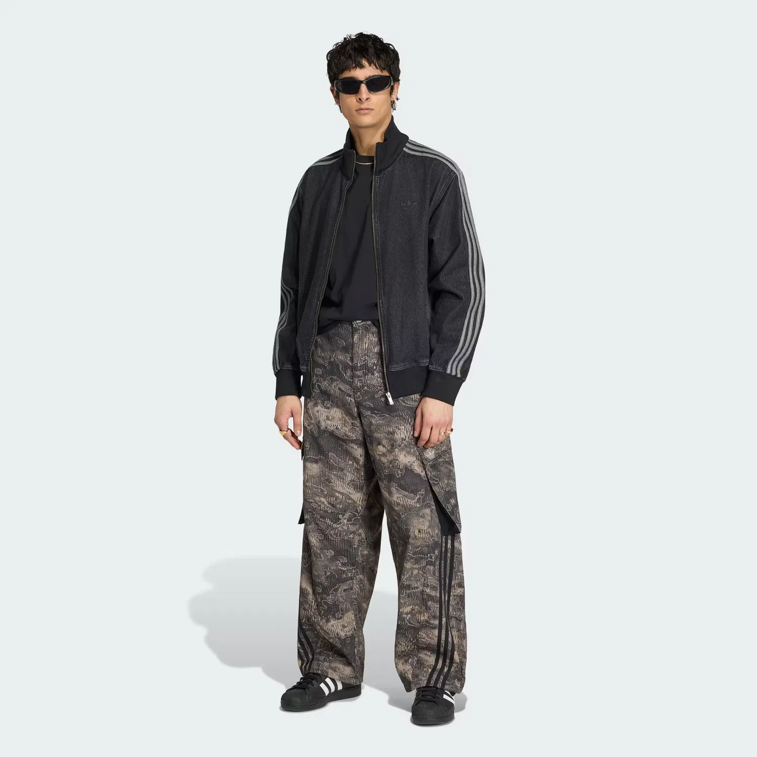 Мужские брюки карго свободного кроя Adilenium Season 5 Adidas Originals, Chalk Pearl/Wonder Taupe — фото 3