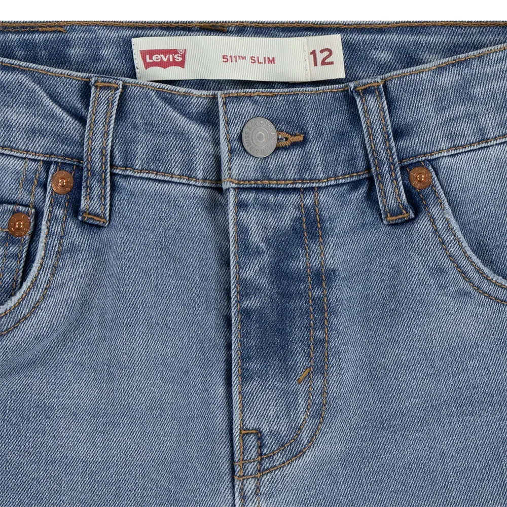 Детские джинсовые шорты для мальчиков slim fit Levi's, Blue — фото 3