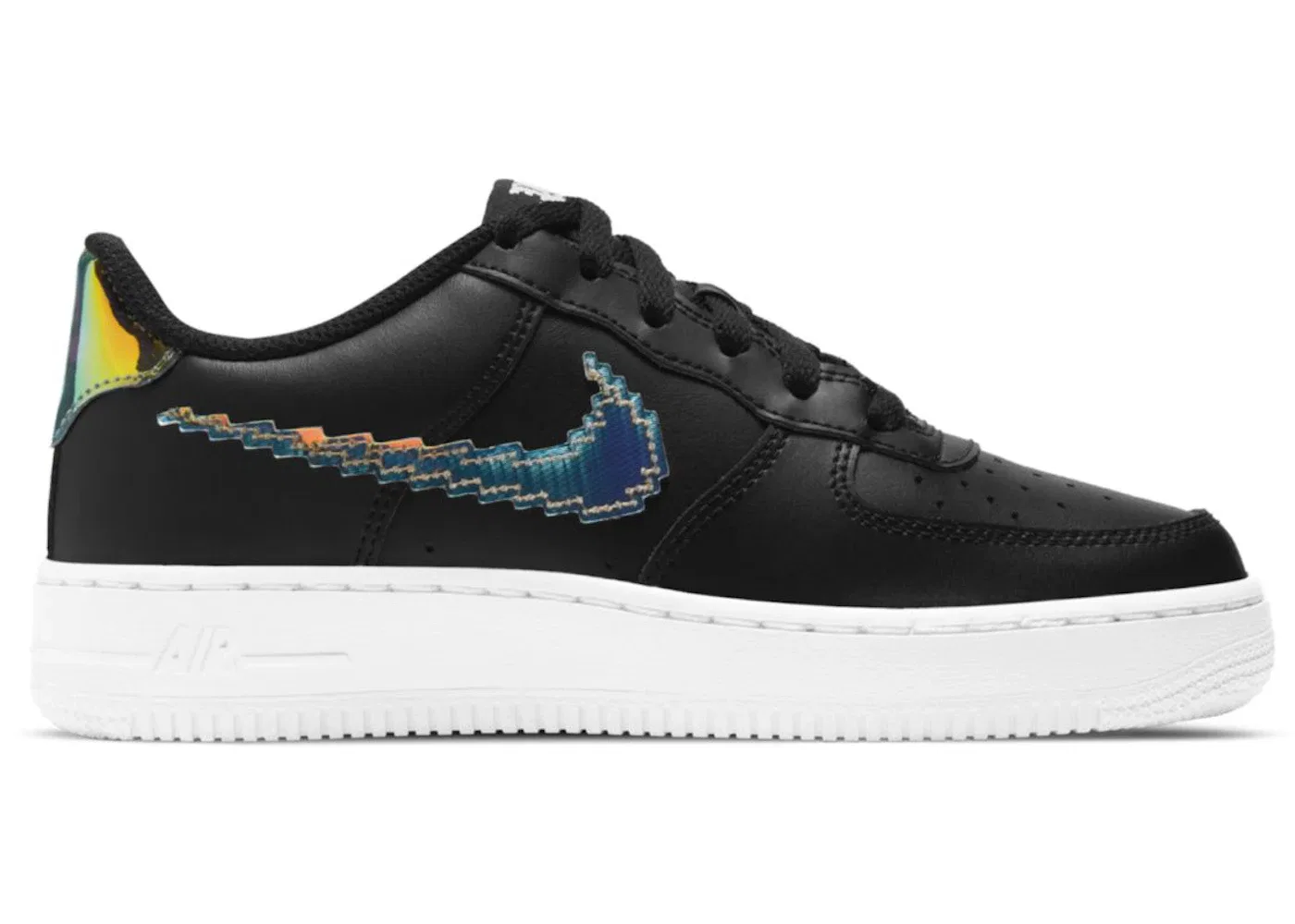 Детские кроссовки с принтом Nike Air Force 1 Low LV8 Nike, Black/Multi-Color/White