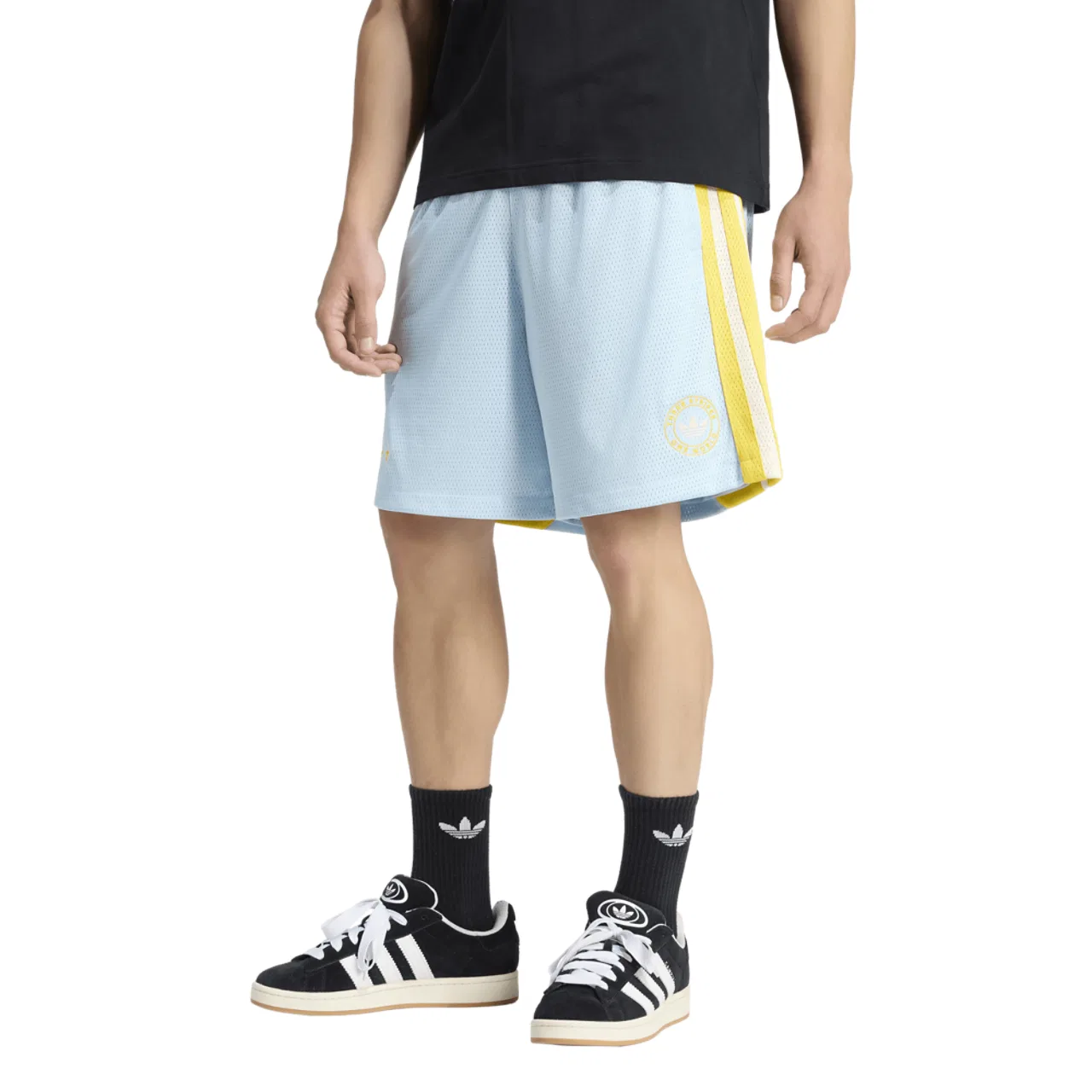 Шорты мужские Santiago Adidas Originals, цвет Carolina/Yellow