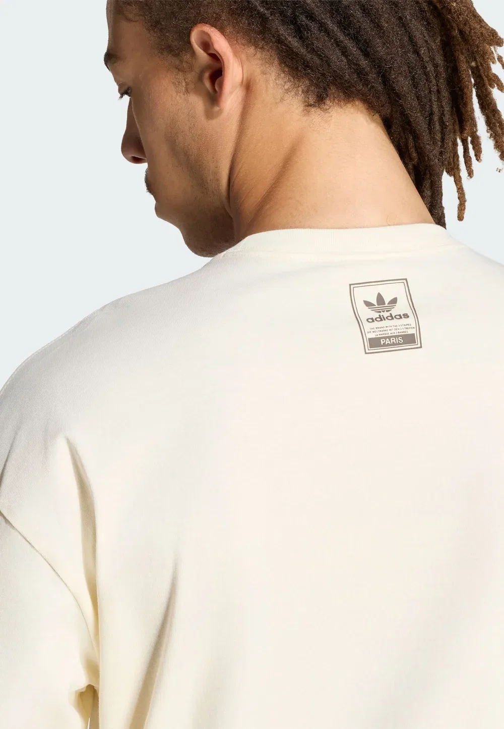 Футболка с принтом Paris gfx - футболка с принтом Adidas Originals, Cream White — фото 4