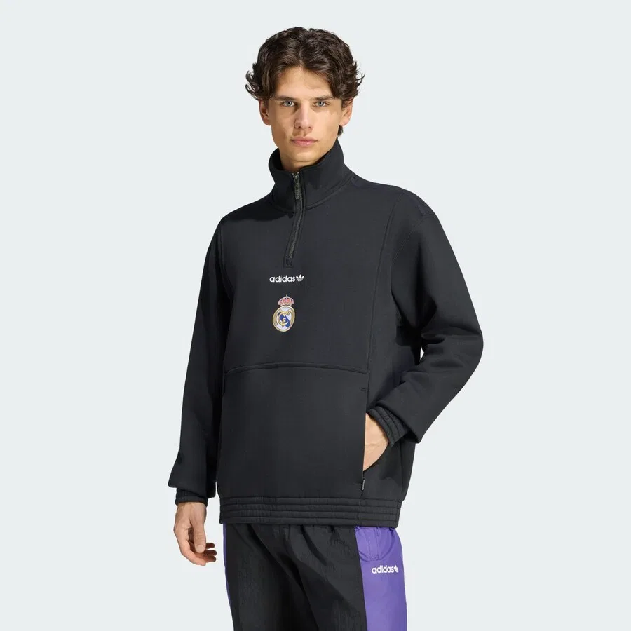 Толстовка ADIDAS PERFORMANCE 'Real Madrid EQT' черного цвета — фото 2