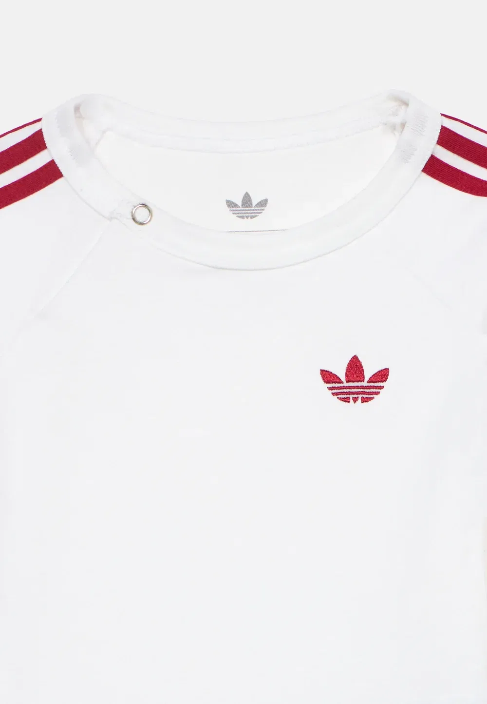 Полосатый комплект унисекс - базовая футболка Adidas Originals, White — фото 4