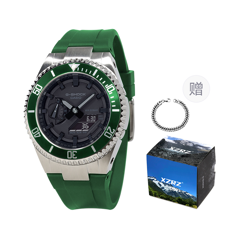 

CASIO Унисекс-часы с двумя жидкокристаллическими/аналоговыми дисплеями, черные