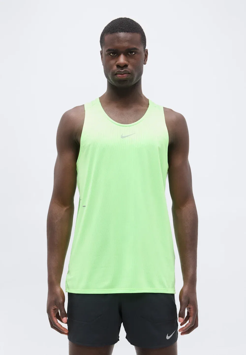 Майка Stride - топ Nike Performance, Volt/Light Silver-Coloured