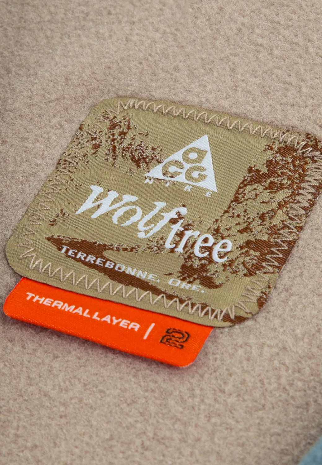 Куртка унисекс Acg Wolf из флиса Nike Acg, Parachute Beige — фото 4