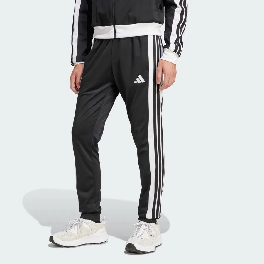 Спортивные брюки с цветными вставками Sportswear 3-Stripes Tricot Regular Fit Colorblock adidas, Черный
