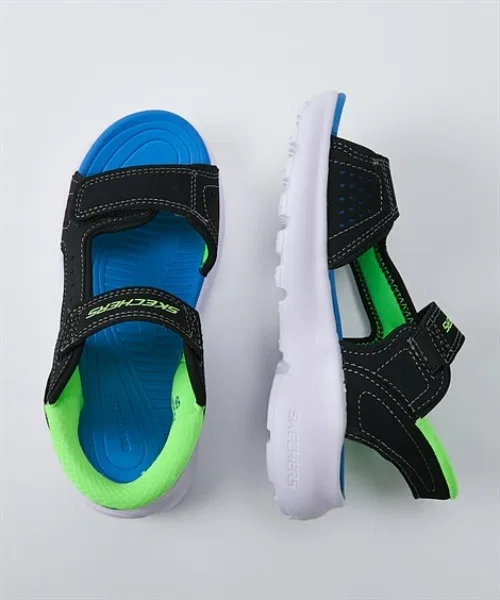 Детские спортивные сандалии с технологией Slip-ins RAZOR SPLASH SKECHERS, Blue — фото 3